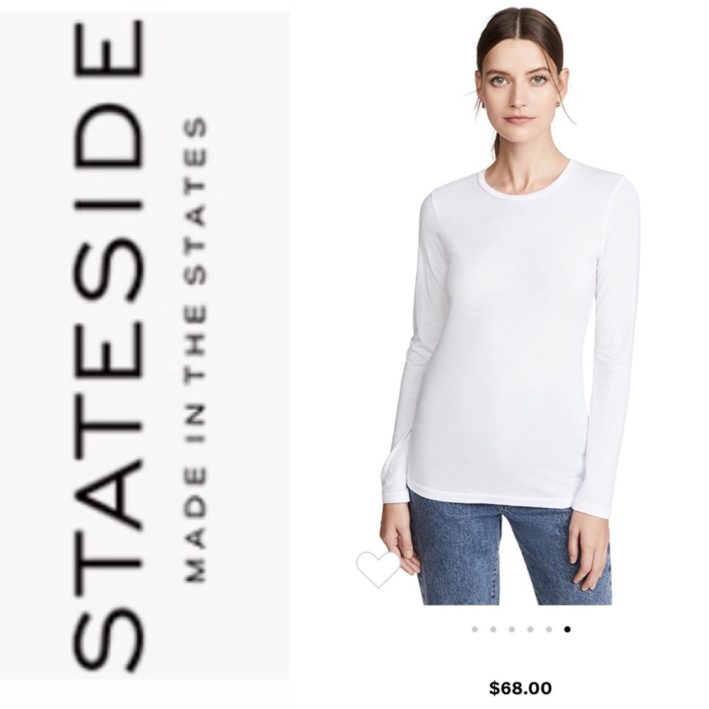 NYC • STATESIDE • SuperSoft White Long Sleeve Tee